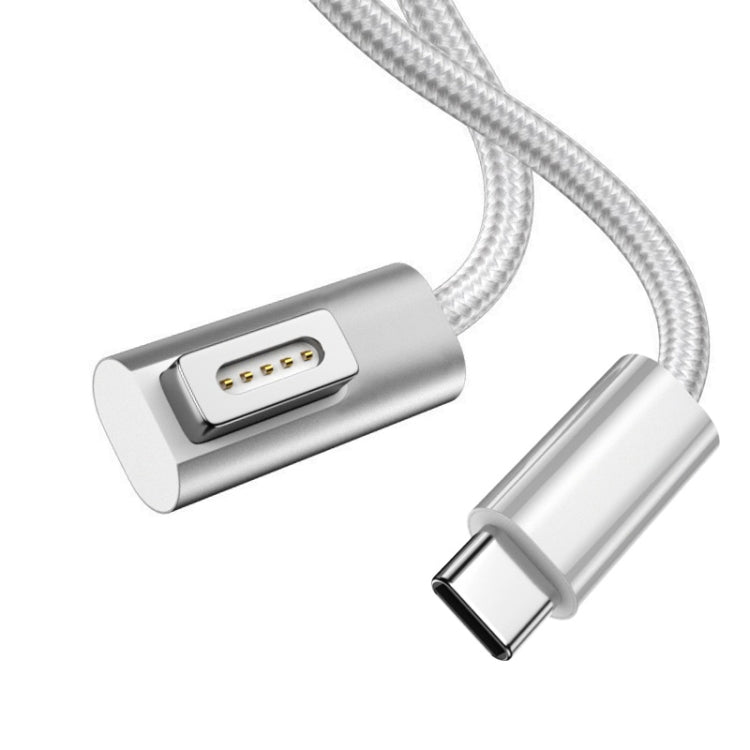 Cabo de Carregamento 100W 5 Pinos MagSafe 2 (em T) para USB-C / Type-C PD, Comprimento do Cabo: 1.8m, MagSafe 2 (em T)