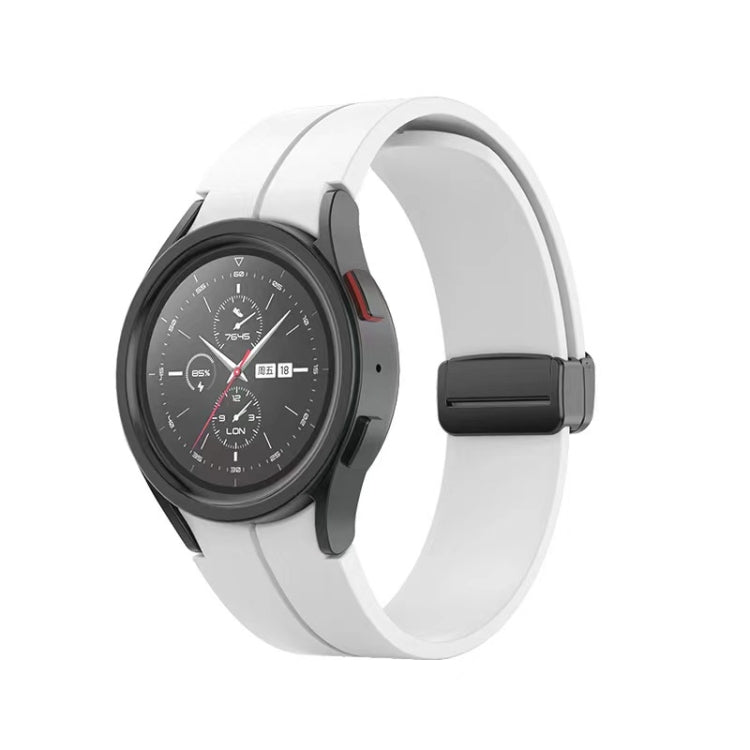 Pulseira de relógio em silicone com fivela dobrável, para Samsung Galaxy Watch5 40mm / 44mm / Pro 45mm