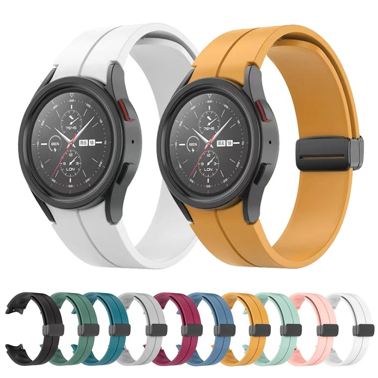 Pulseira de relógio em silicone com fivela dobrável, para Samsung Galaxy Watch5 40mm / 44mm / Pro 45mm