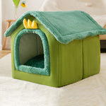 Cama para animais de estimação tipo casa universal removível e lavável para cães e gatos, S
