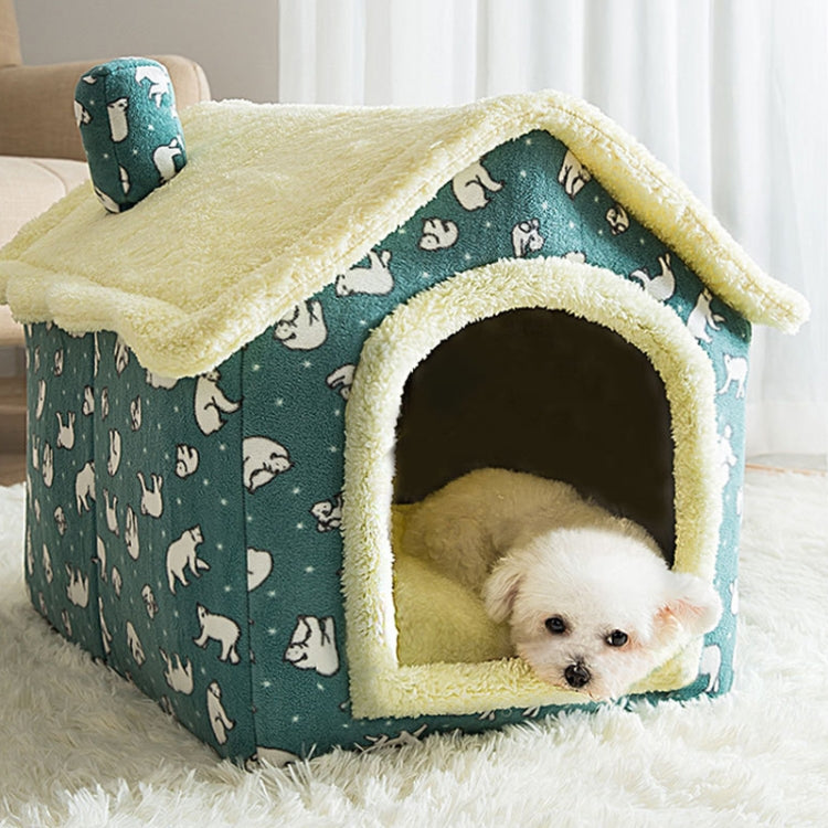 Cama para animais de estimação tipo casa universal removível e lavável para cães e gatos, S