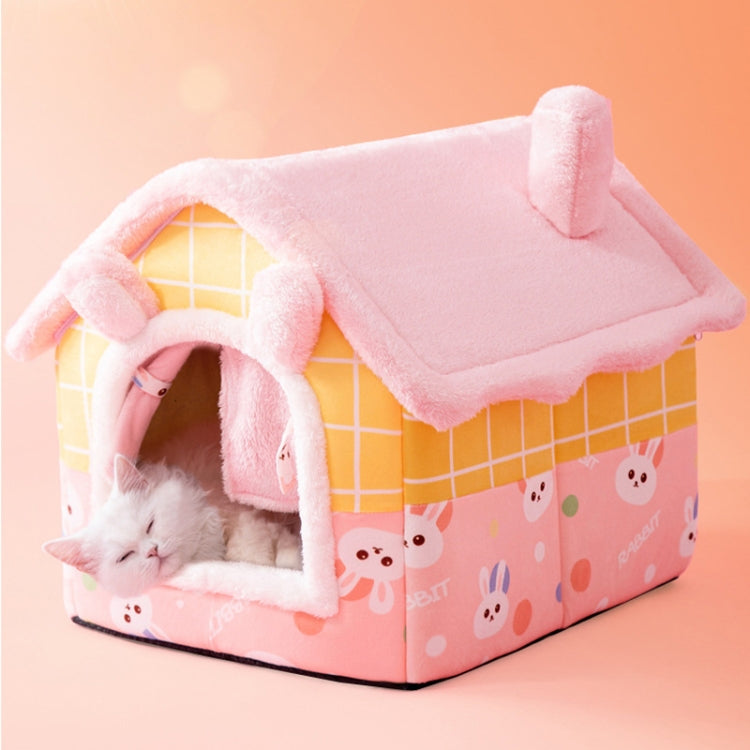Cama para animais de estimação tipo casa universal removível e lavável para cães e gatos, S