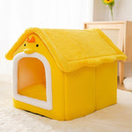 Cama para animais de estimação tipo casa universal removível e lavável para cães e gatos, S