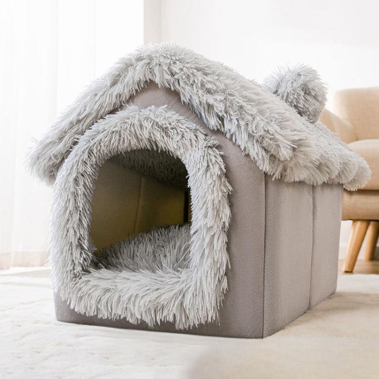 Cama para animais de estimação tipo casa universal removível e lavável para cães e gatos, S