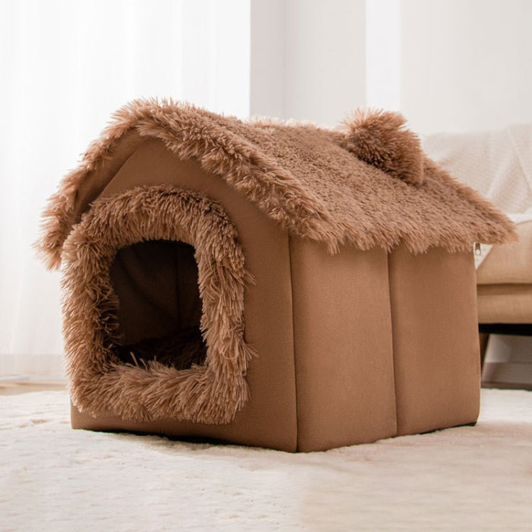 Cama para animais de estimação tipo casa universal removível e lavável para cães e gatos, S