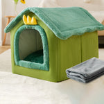 Cama para animais de estimação tipo casa universal removível e lavável para cães e gatos, S