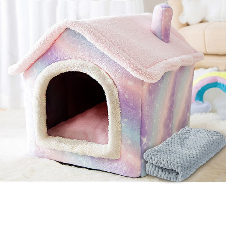 Cama para animais de estimação tipo casa universal removível e lavável para cães e gatos, S