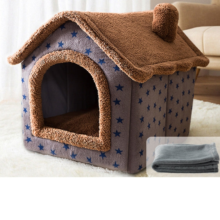 Cama para animais de estimação tipo casa universal removível e lavável para cães e gatos, S