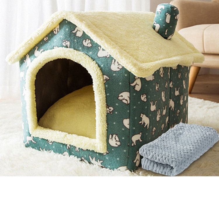 Cama para animais de estimação tipo casa universal removível e lavável para cães e gatos, S