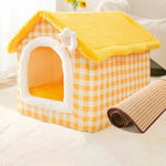 Cama para animais de estimação tipo casa universal removível e lavável para cães e gatos, S