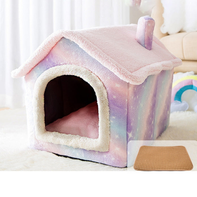 Cama para animais de estimação tipo casa universal removível e lavável para cães e gatos, S