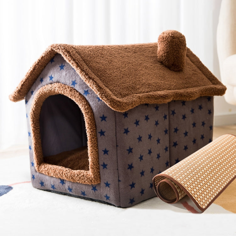Cama para animais de estimação tipo casa universal removível e lavável para cães e gatos, S