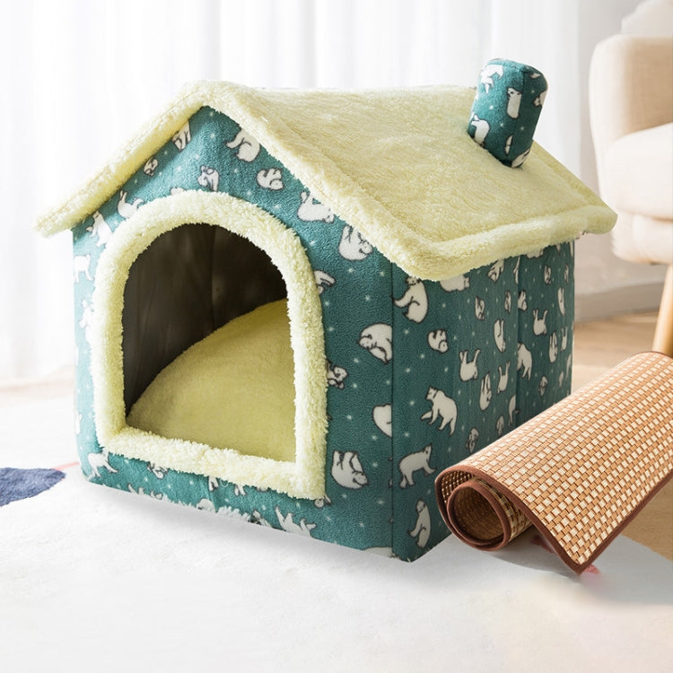 Cama para animais de estimação tipo casa universal removível e lavável para cães e gatos, S