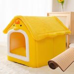 Cama para animais de estimação tipo casa universal removível e lavável para cães e gatos, S