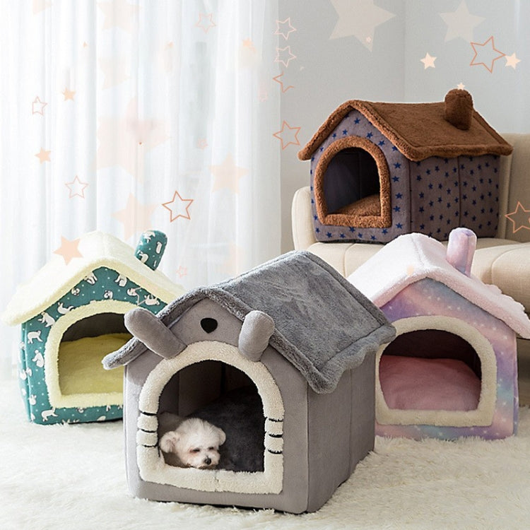 Cama para animais de estimação tipo casa universal removível e lavável para cães e gatos, S
