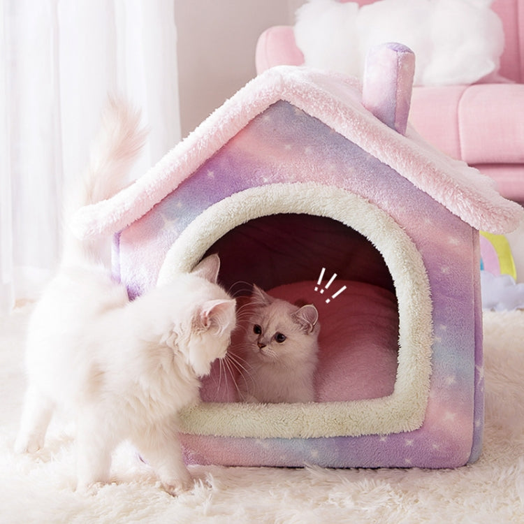 House Type Universal Removable and Washable Pet Dog Cat Bed Pet Supplies, M