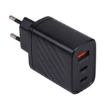 Carregador de Parede de Viagem AR-892 3 em 1 QC3.0 PD20W USB + USB-C / Tipo-C, Ficha UE, Ficha Reino Unido