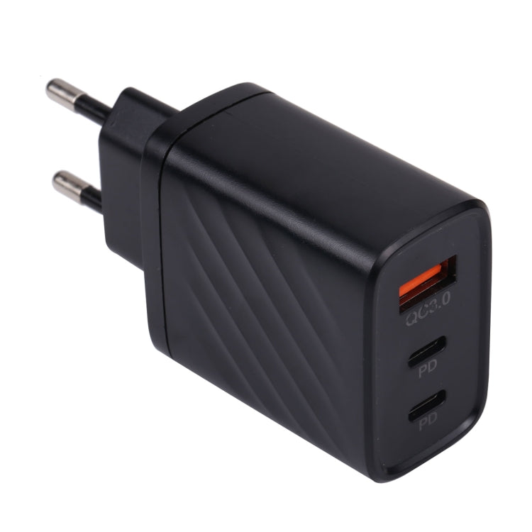 Carregador de Parede de Viagem AR-892 3 em 1 QC3.0 PD20W USB + USB-C / Tipo-C, Ficha UE, Ficha Reino Unido