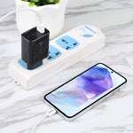 Carregador de Parede de Viagem AR-892 3 em 1 QC3.0 PD20W USB + USB-C / Tipo-C, Ficha UE, Ficha Reino Unido