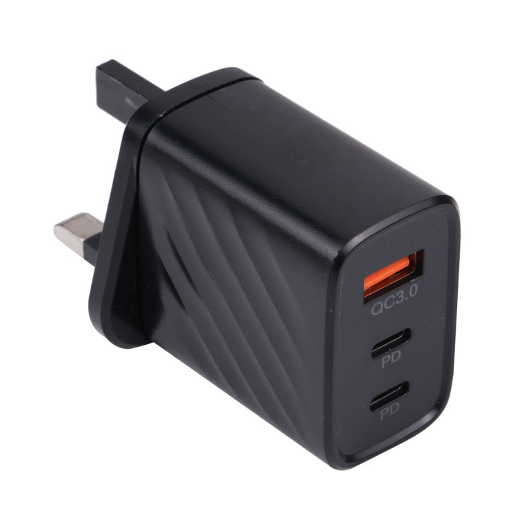 Carregador de Parede de Viagem AR-892 3 em 1 QC3.0 PD20W USB + USB-C / Tipo-C, Ficha UE, Ficha Reino Unido