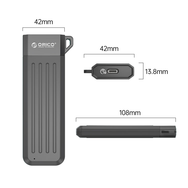 Enclosure ORICO USB3.1 Gen1 Type-C 6Gbps para SSD M.2 SATA