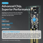 Enclosure ORICO USB3.1 Gen1 Type-C 6Gbps para SSD M.2 SATA