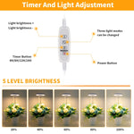 Luz de Preenchimento para Crescimento de Plantas Suculentas 10W 48 LEDs, Anel de Anjo, Abelha, Tubo Redondo