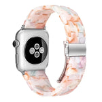 Pulseira de Relógio em Resina com 5 Contas para Apple Watch Series, 7 45mm / 6&SE&5&4 44mm / 3&2&1 42mm, 7 41mm / 6&SE&5&4 40mm / 3&2&1 38mm