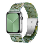 Pulseira de Relógio em Resina com 5 Contas para Apple Watch Series, 7 45mm / 6&SE&5&4 44mm / 3&2&1 42mm, 7 41mm / 6&SE&5&4 40mm / 3&2&1 38mm