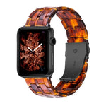 Pulseira de Relógio em Resina com 5 Contas para Apple Watch Series, 7 45mm / 6&SE&5&4 44mm / 3&2&1 42mm, 7 41mm / 6&SE&5&4 40mm / 3&2&1 38mm