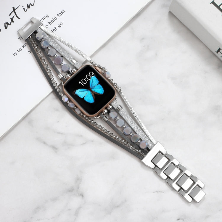 Pulseira de Joalharia para Apple Watch Series, 7 45mm / 6&SE&5&4 44mm / 3&2&1 42mm, 7 41mm / 6&SE&5&4 40mm / 3&2&1 38mm