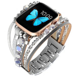 Pulseira de Joalharia para Apple Watch Series, 7 45mm / 6&SE&5&4 44mm / 3&2&1 42mm, 7 41mm / 6&SE&5&4 40mm / 3&2&1 38mm
