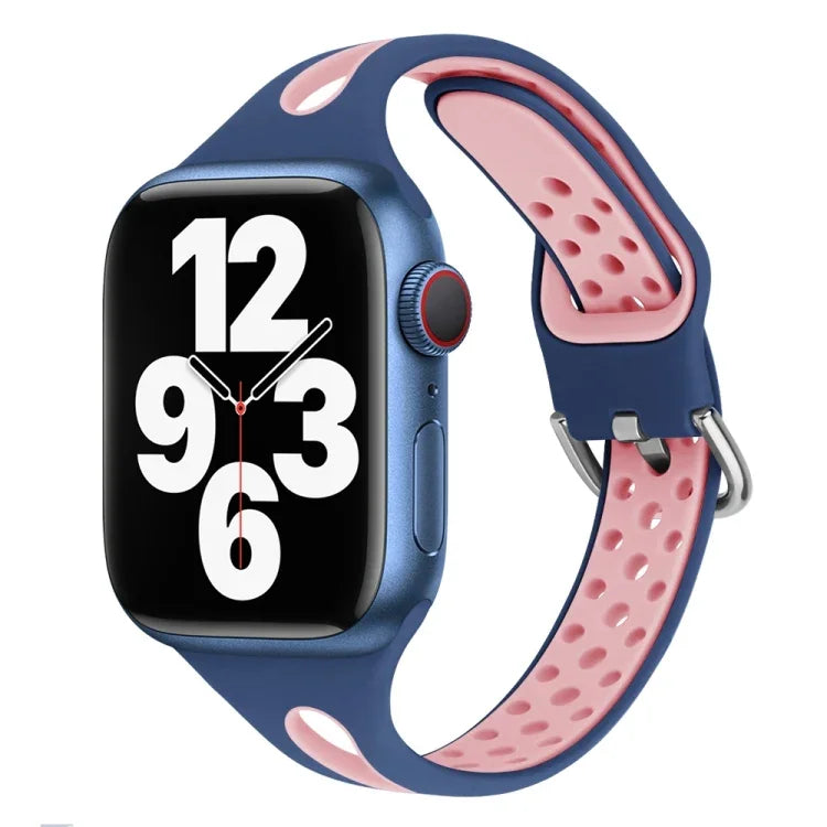 Correia de Relógio em Silicone com Gotas de Água para Apple Watch Series, 7 41mm / 6&SE&5&4 40mm / 3&2&1 38mm, 7 45mm / 6&SE&5&4 44mm / 3&2&1 42mm