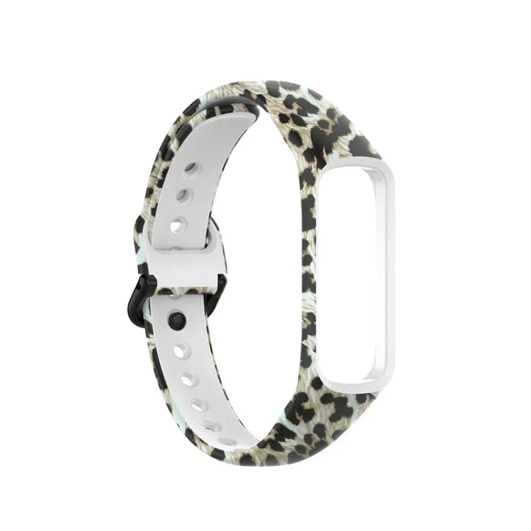 SM-R220 Silicone Printing Watch Band, For Samsung Galaxy Fit 2