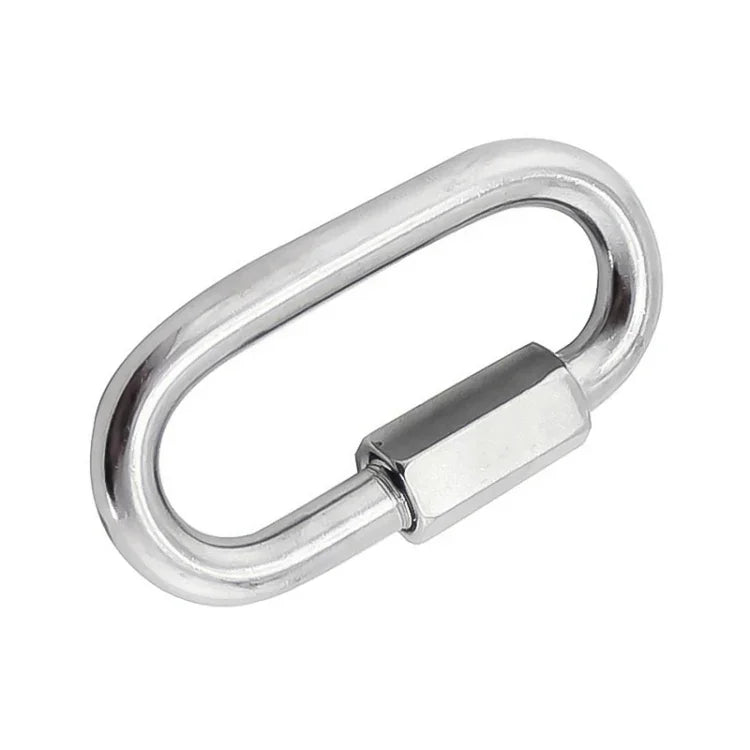 Anilha de Ligação Rápida para Passadiço em Aço Inoxidável 304, 5 PCS 3.5mm, 5 PCS 4mm, 3 PCS 5mm, 3 PCS 6mm, 2 PCS 7mm, 2 PCS 8mm, 9mm, 10mm