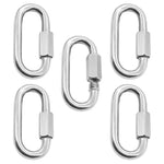 Anilha de Ligação Rápida para Passadiço em Aço Inoxidável 304, 5 PCS 3.5mm, 5 PCS 4mm, 3 PCS 5mm, 3 PCS 6mm, 2 PCS 7mm, 2 PCS 8mm, 9mm, 10mm