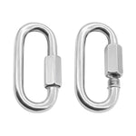 Anilha de Ligação Rápida para Passadiço em Aço Inoxidável 304, 5 PCS 3.5mm, 5 PCS 4mm, 3 PCS 5mm, 3 PCS 6mm, 2 PCS 7mm, 2 PCS 8mm, 9mm, 10mm