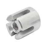Clipe Cruzado para Cabo de Aço de Jardim em Aço Inoxidável 316, M8x2, M10x3, M12x4, M12x5, M12x6, M16x8
