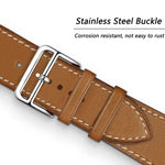 Single Lap Microfiber Leather Watch Band For Apple Watch Series, 7 45mm / 6&SE&5&4 44mm / 3&2&1 42mm, 7 41mm / 6&SE&5&4 40mm / 3&2&1 38mm