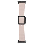 Correia de Relógio em Silicone com Fivela Quadrada Preta para Apple Watch Series, 7 45mm / 6&SE&5&4 44mm / 3&2&1 42mm, 7 41mm / 6&SE&5&4 40mm / 3&2&1 38mm
