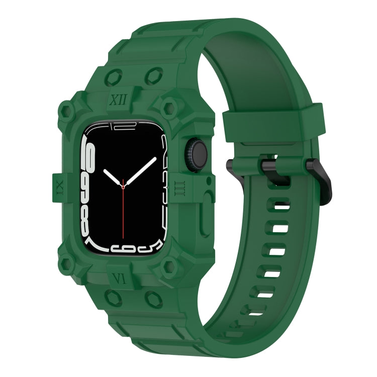 Correia de Silicone Integrada para Apple Watch Series, 7 45mm / 6&SE&5&4 44mm / 3&2&1 42mm, 7 41mm / 6&SE&5&4 40mm / 3&2&1 38mm