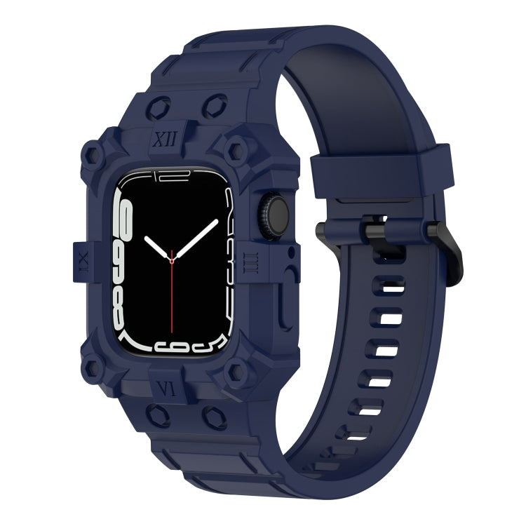 Correia de Silicone Integrada para Apple Watch Series, 7 45mm / 6&SE&5&4 44mm / 3&2&1 42mm, 7 41mm / 6&SE&5&4 40mm / 3&2&1 38mm