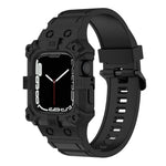Correia de Silicone Integrada para Apple Watch Series, 7 45mm / 6&SE&5&4 44mm / 3&2&1 42mm, 7 41mm / 6&SE&5&4 40mm / 3&2&1 38mm
