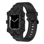 Correia de Silicone Integrada para Apple Watch Series, 7 45mm / 6&SE&5&4 44mm / 3&2&1 42mm, 7 41mm / 6&SE&5&4 40mm / 3&2&1 38mm
