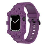Correia de Silicone Integrada para Apple Watch Series, 7 45mm / 6&SE&5&4 44mm / 3&2&1 42mm, 7 41mm / 6&SE&5&4 40mm / 3&2&1 38mm