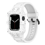 Correia de Silicone Integrada para Apple Watch Series, 7 45mm / 6&SE&5&4 44mm / 3&2&1 42mm, 7 41mm / 6&SE&5&4 40mm / 3&2&1 38mm