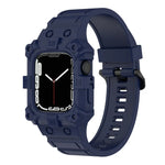 Correia de Silicone Integrada para Apple Watch Series, 7 45mm / 6&SE&5&4 44mm / 3&2&1 42mm, 7 41mm / 6&SE&5&4 40mm / 3&2&1 38mm