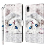 3D Painted Leather Phone Case, For iPhone SE 2022 / SE 2020 / 8 / 7, For iPhone XR, For iPhone 8 Plus / 7 Plus