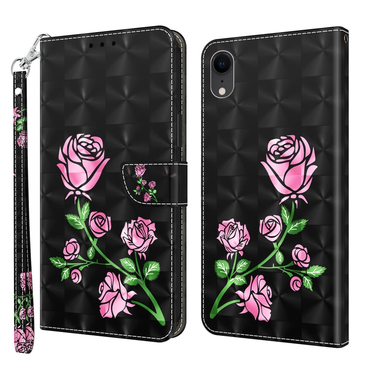 3D Painted Leather Phone Case, For iPhone SE 2022 / SE 2020 / 8 / 7, For iPhone XR, For iPhone 8 Plus / 7 Plus