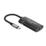 Adaptador Multifuncional + Type-C + USB Fêmea para Type-C, DC5521 / 5525, DC7406, DC7909, Porta Quadrada